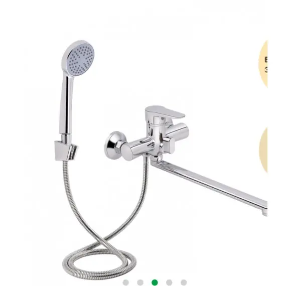 Змішувач Nicole 005 (k35) Chrome Lidz для ванни з довгим виливом