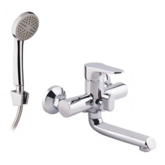 Змішувач Nicole 006 (k35) Chrome Lidz для ванни з коротким виливом