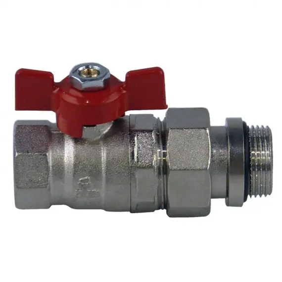 Кран кульовий 3/4" з американкою прямий RR