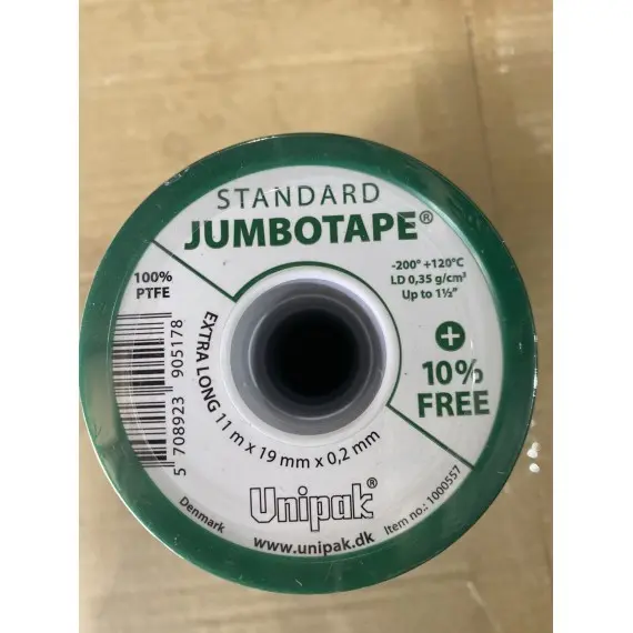 Стрічка тефлонова Unipak Jumbotape Standard (10*19*0.2) +10%